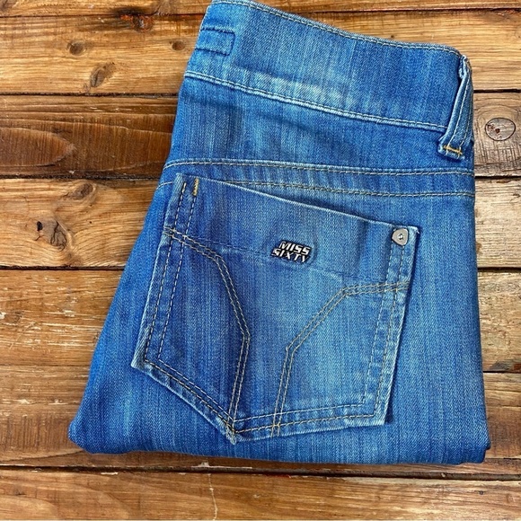 MISS sixty Karen jeans low rise light wash blue denim 98% cotton stretch size 25 - Picture 5 of 14